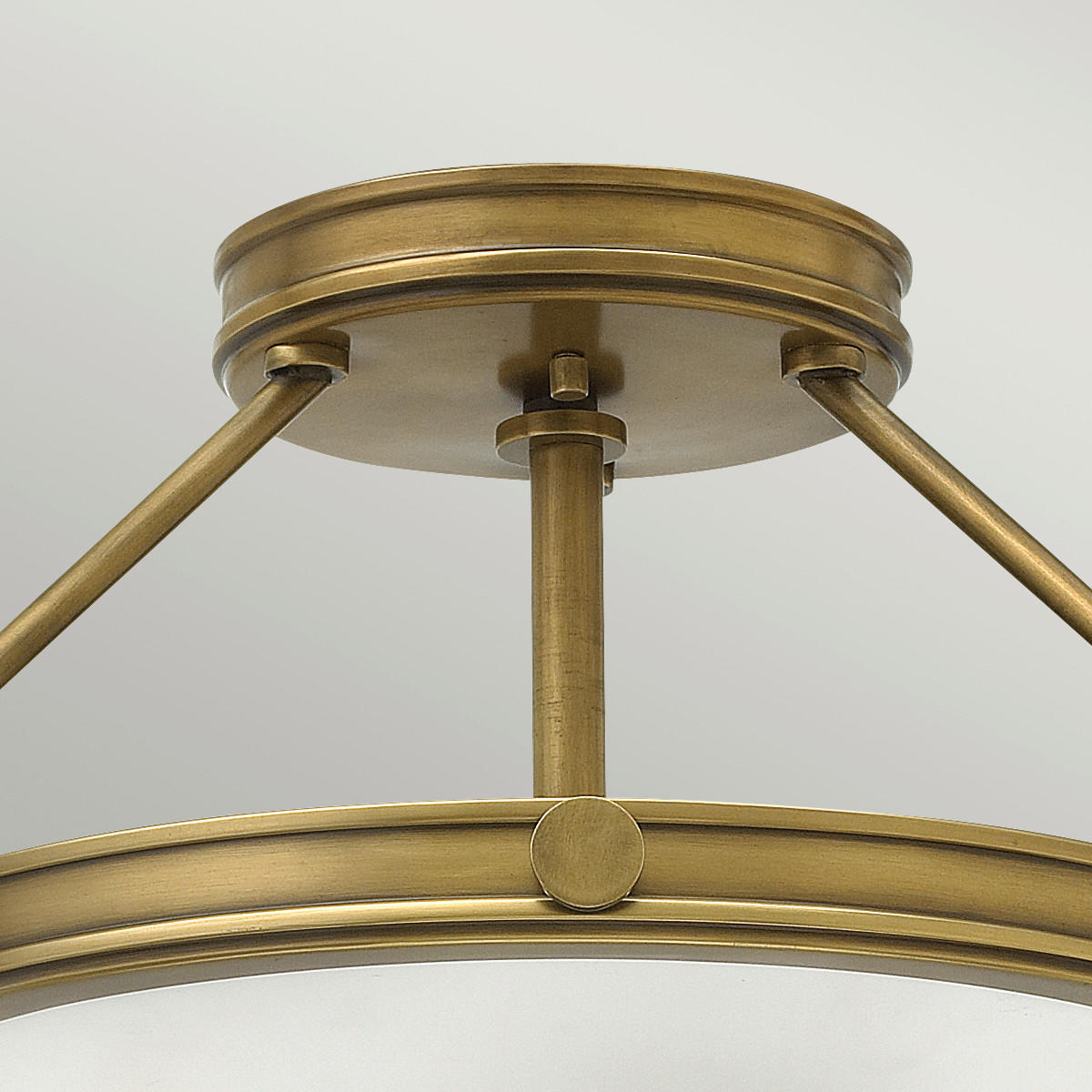 DECKENLEUCHTE Elstead Collier 41.7/23.1 cm   - Messingfarben, KONVENTIONELL, Glas/Metall (41.7/23.1cm) - Elstead Lighting