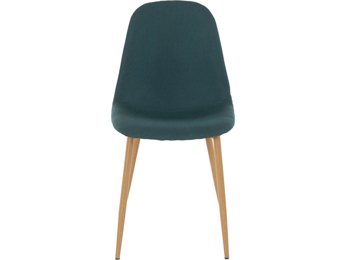 STUHL-SET Dunkelgrün  - Dunkelgrün/Eichefarben, Design, Textil/Metall (44/87/52cm) - MID.YOU