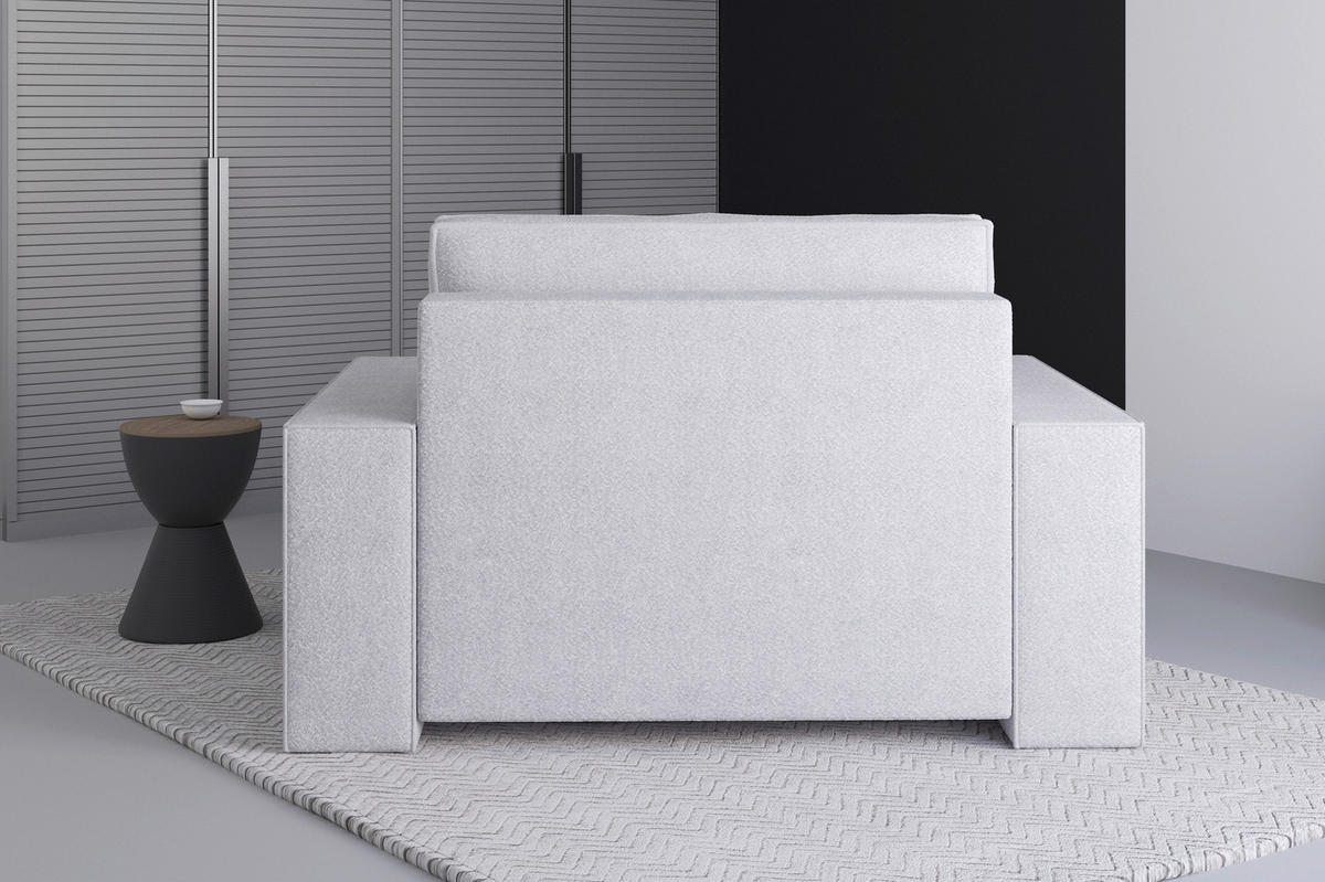 XXL-SESSEL - Hellgrau/Schwarz, Design, Kunststoff/Textil (146/85/162cm) - MID.YOU