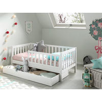 KINDER-/JUNIORBETT 70/140 cm  in Weiß  - Naturfarben/Weiß, MODERN, Holz (70/140cm) - MID.YOU