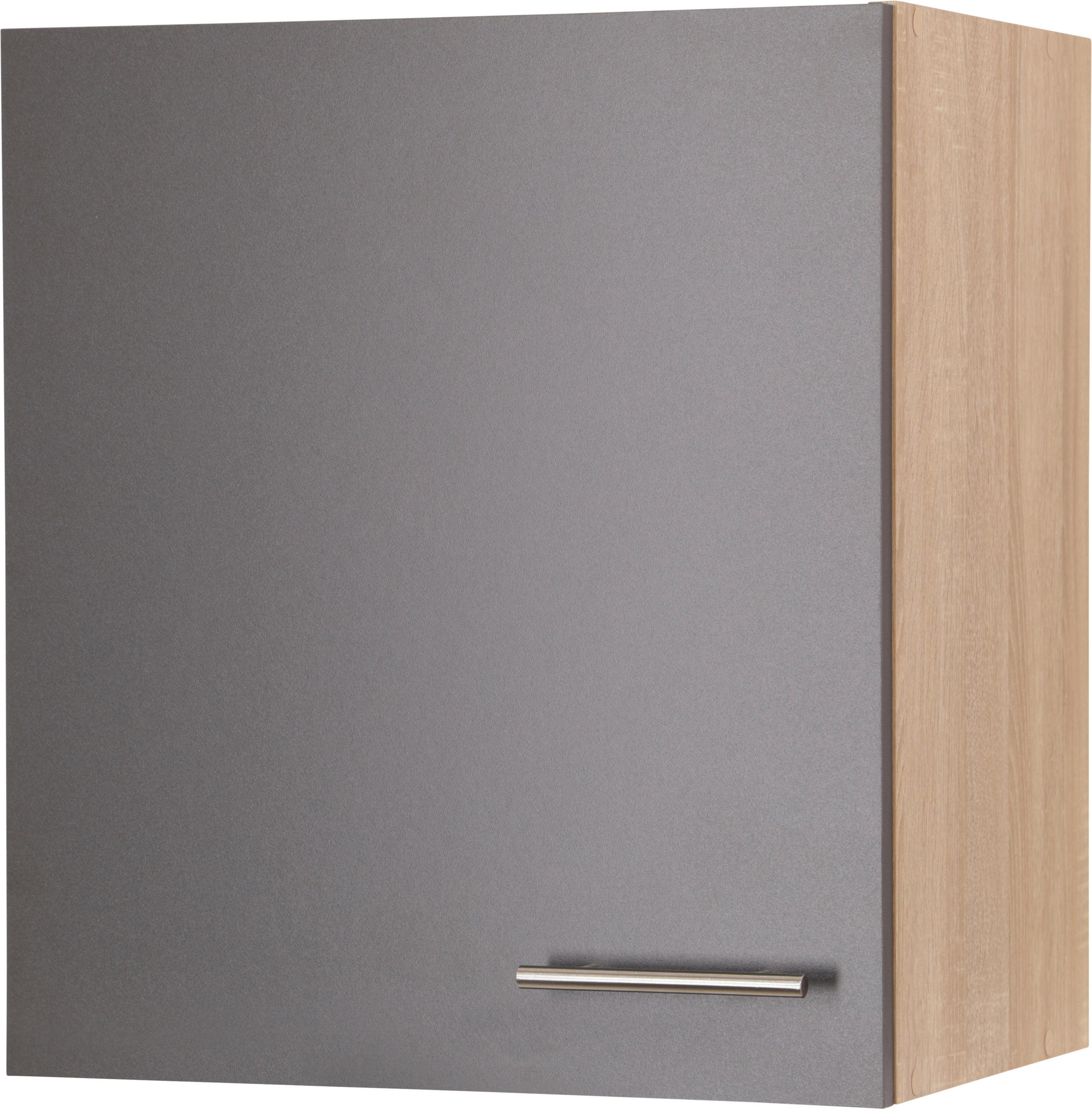 KÜCHENOBERSCHRANK 50/56,1/34,6 cm  in Grau, Eichefarben  - Eichefarben/Silberfarben, Basics, Holzwerkstoff/Metall (50/56,1/34,6cm) - Respekta