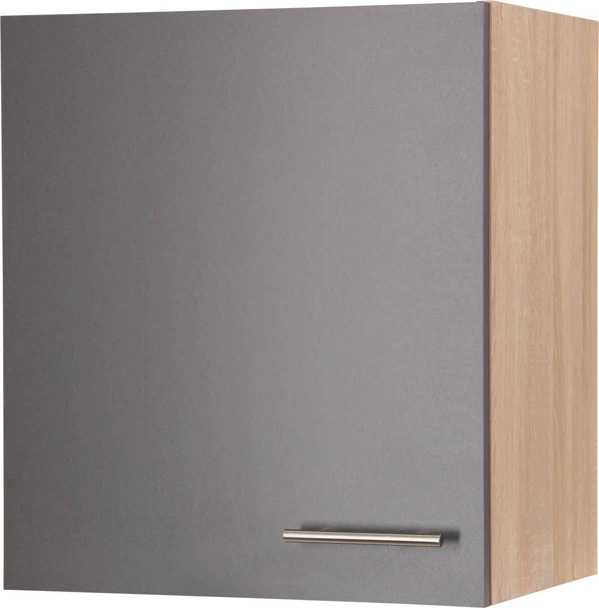 KÜCHENOBERSCHRANK 50/56,1/34,6 cm  in Grau, Eichefarben  - Eichefarben/Silberfarben, Basics, Holzwerkstoff/Metall (50/56,1/34,6cm) - Respekta