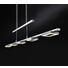 LED-HÄNGELEUCHTE - Nickelfarben, Design, Kunststoff/Metall (100/8/119cm)