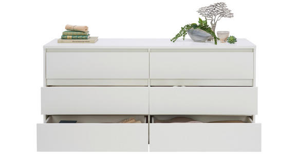 SIDEBOARD 160/79/48 cm  - Alufarben/Weiß, Design, Holzwerkstoff/Kunststoff (160/79/48cm) - Carryhome