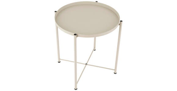 BEISTELLTISCH in Metall 47,5/47,5/53 cm  - Kaschmir, Basics, Metall (47,5/47,5/53cm) - Carryhome