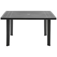 GARTENTISCH 126/76/72 cm Kunststoff Anthrazit rechteckig  - Anthrazit, Konventionell, Kunststoff (126/76/72cm)