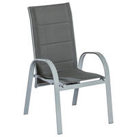 STAPELSESSEL in Metall Grau  - Grau, MODERN, Kunststoff/Metall (59/107/71cm) - Gardenson