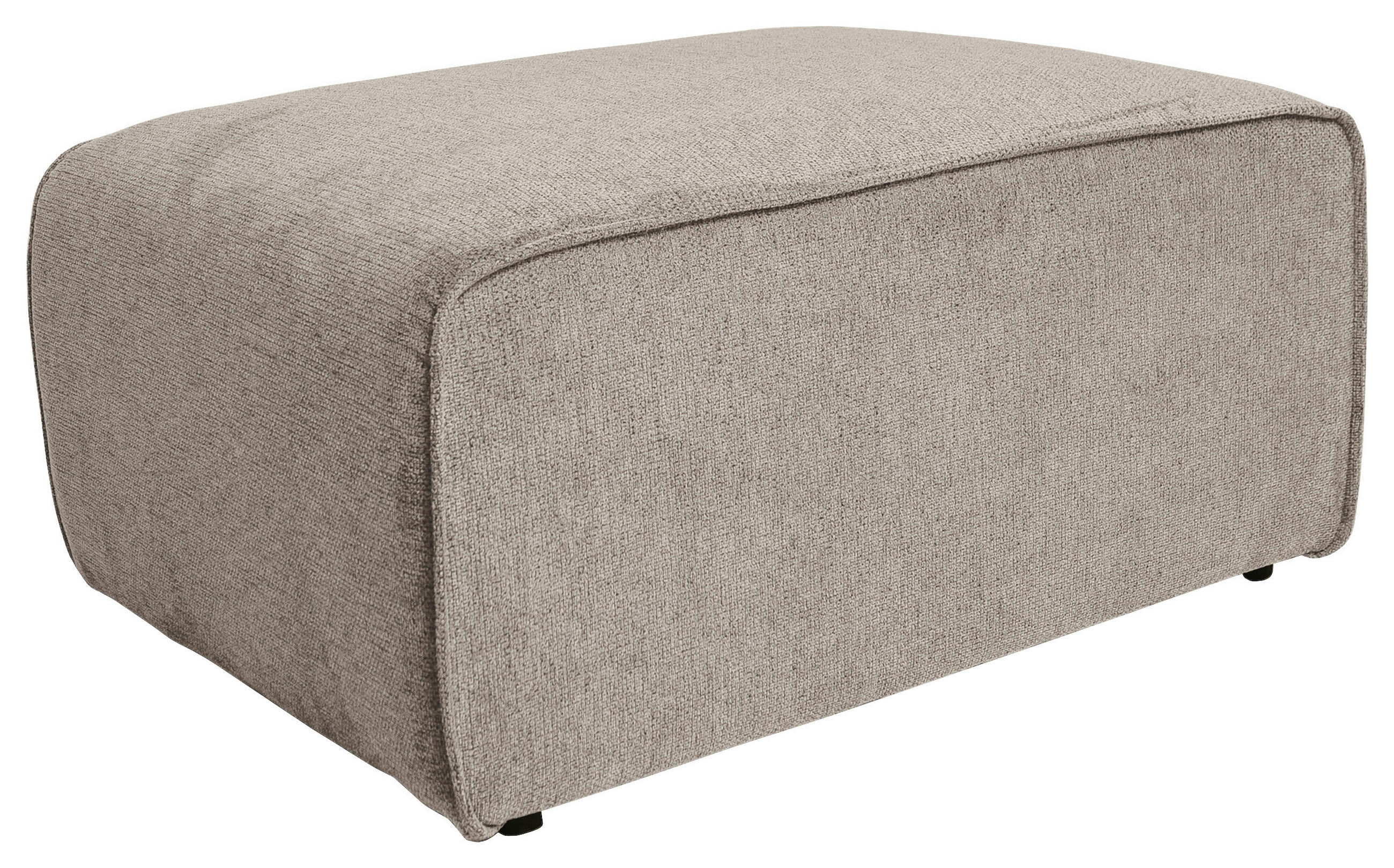 HOCKER Struktur Taupe  - Taupe/Schwarz, Design, Kunststoff/Textil (92/66/44cm) - P & B