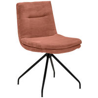 STUHL - Rostfarben/Schwarz, Design, Textil/Metall (50/85/64cm) - Musterring
