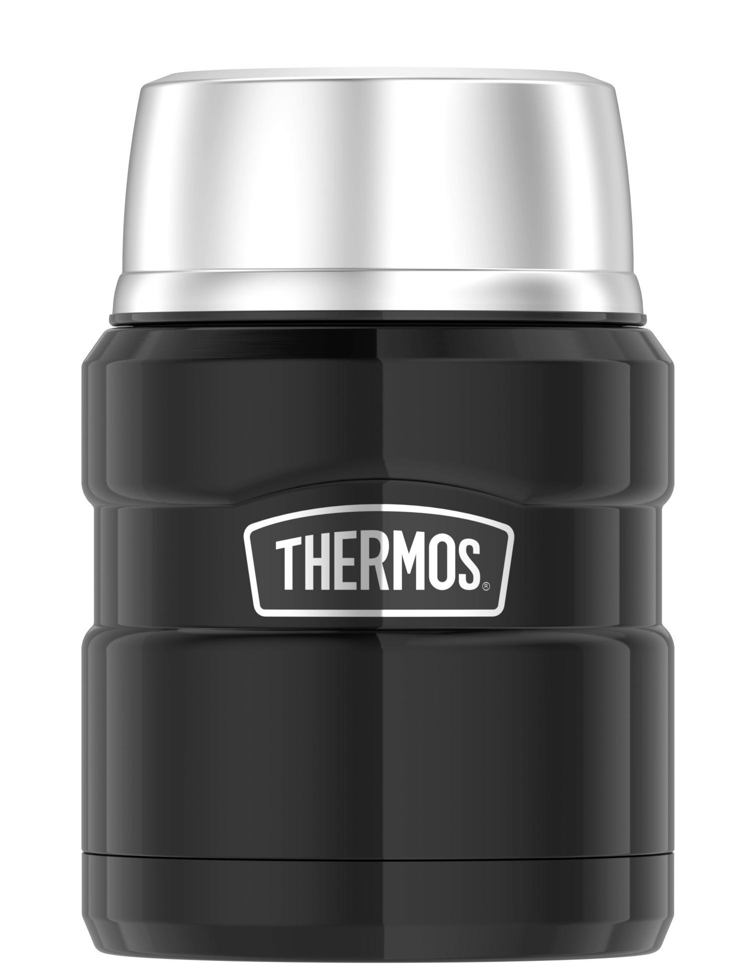 ISOLIERSPEISEGEFÄSS Stainless King 0,47 L  - Schwarz Hochglanz, Metall (0,47l) - Thermos