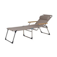 SONNENLIEGE 69/40/190 cm  - Taupe, Design, Textil/Metall (69/40/190cm) - FIAM