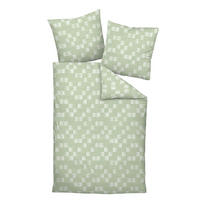 BETTWÄSCHE 2-teilig Makosatin 135/200 cm  - Grün, Design, Textil (135/200cm) - Janine