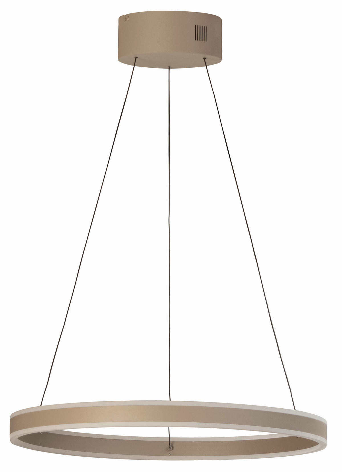 LED-HÄNGELEUCHTE Silvio 60/50-180 cm   - Chromfarben/Nickelfarben, Design, Glas/Metall (60/50-180cm) - Fischer & Honsel