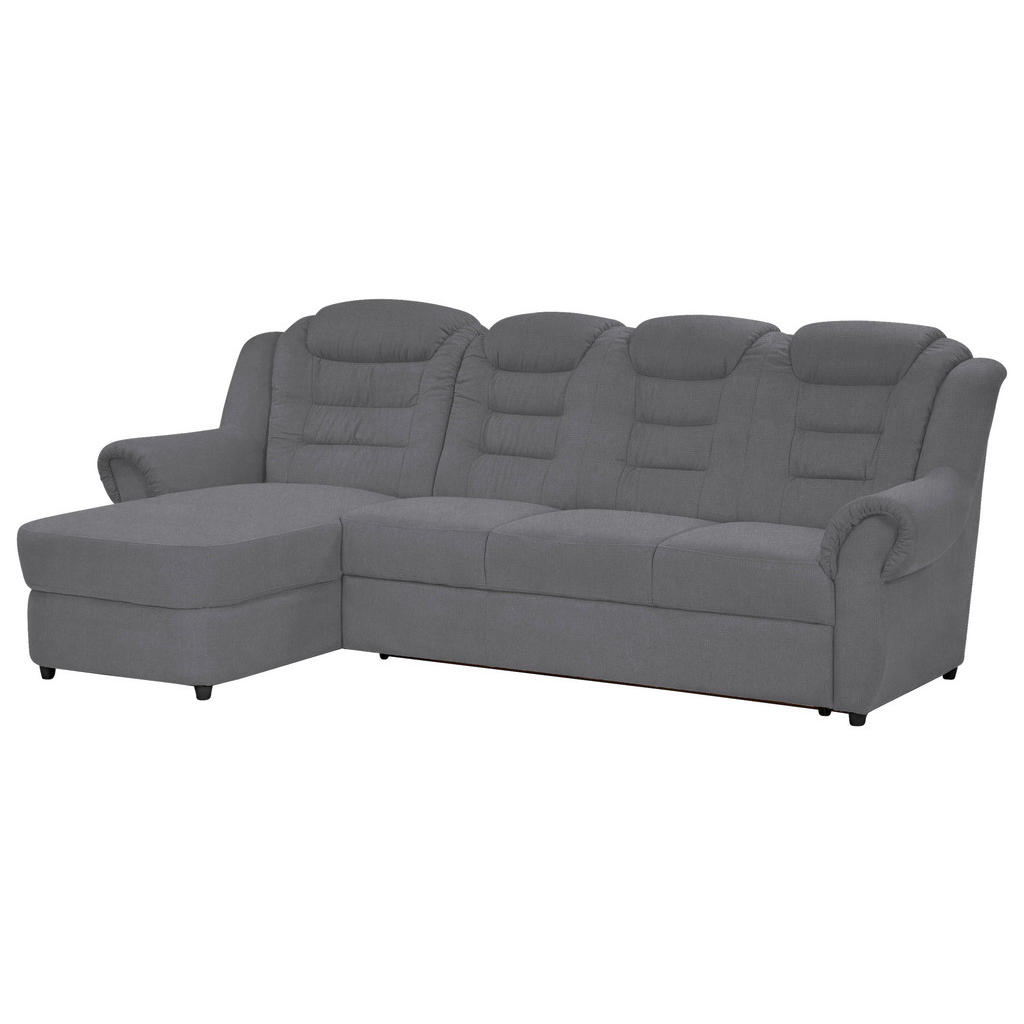 Thumbnail - Livetastic Ecksofa, Dunkelgrau, Textil, 4-Sitzer, L-Form, 262x165 cm, Made in EU, seitenverkehrt erhältlich, Hocker Rück...