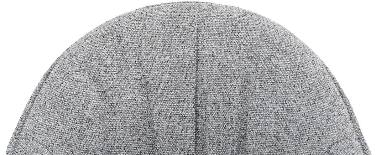 ARMLEHNSTUHL  Sitzfläche 360° drehbar, automatische Rückholfunktion Webstoff  - Schwarz/Grau, Design, Textil/Metall (66/83/64cm) - Novel