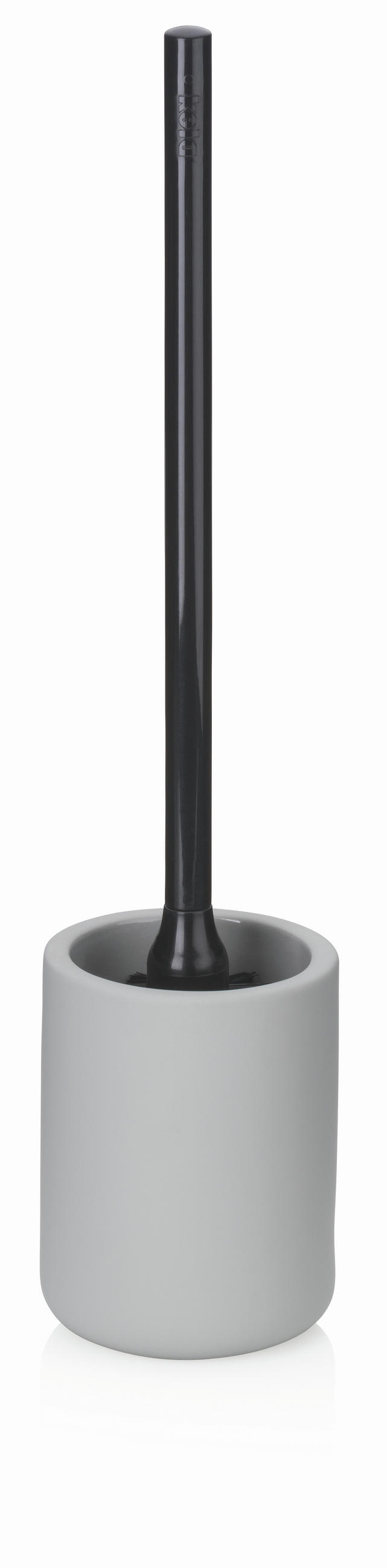WC-BÜRSTENGARNITUR - Hellgrau, Basics, Keramik (10/45cm) - Kela