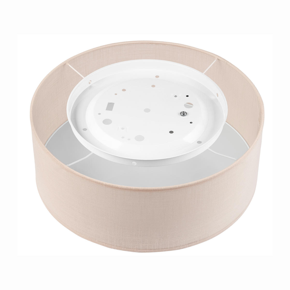 DECKENLEUCHTE Vivian 13/35 cm   - Creme, KONVENTIONELL, Textil (13/35cm)