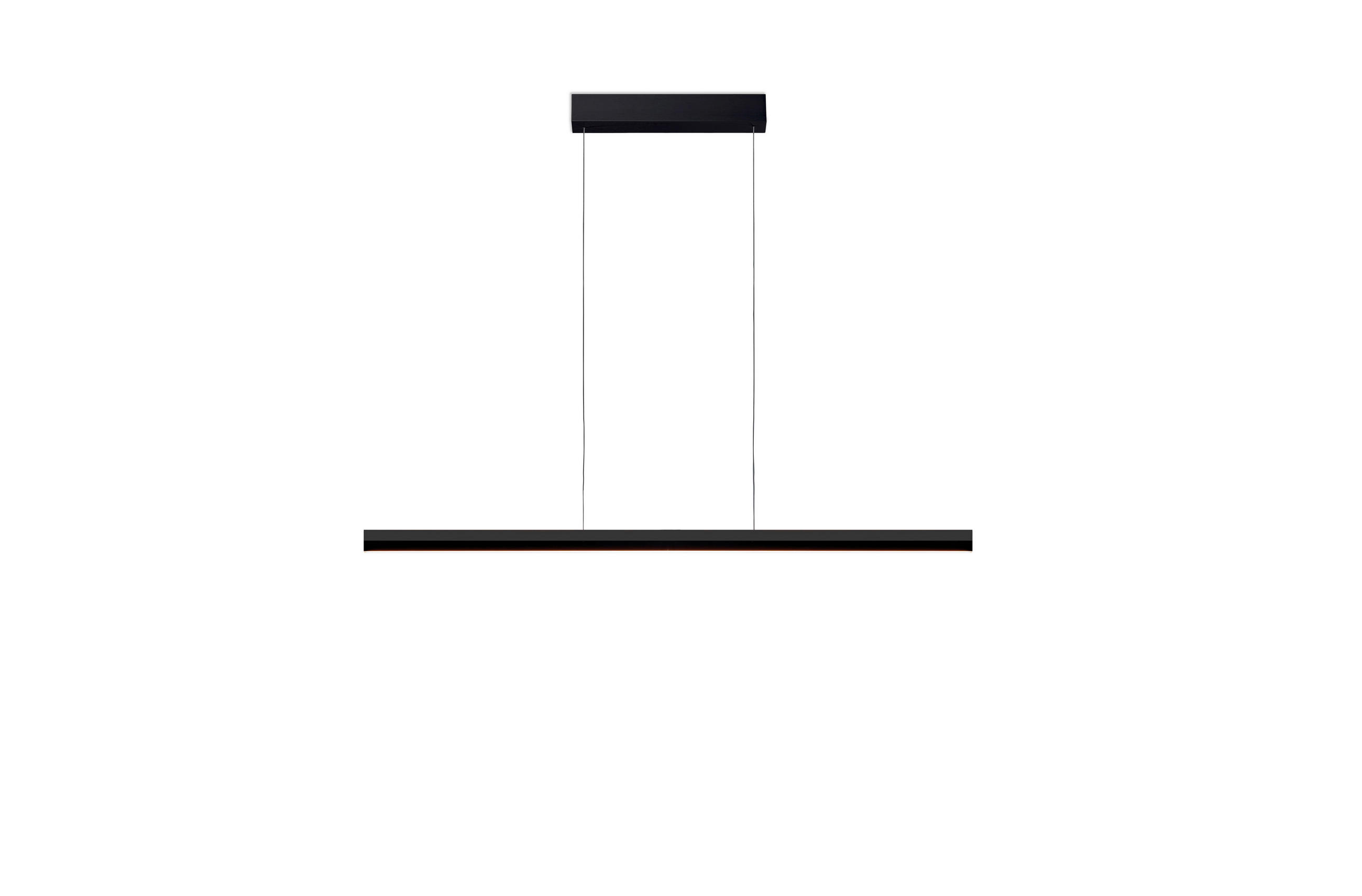 LED-HÄNGELEUCHTE 120/3,5/150 cm  - Schwarz, Design, Metall (120/3,5/150cm) - BOPP