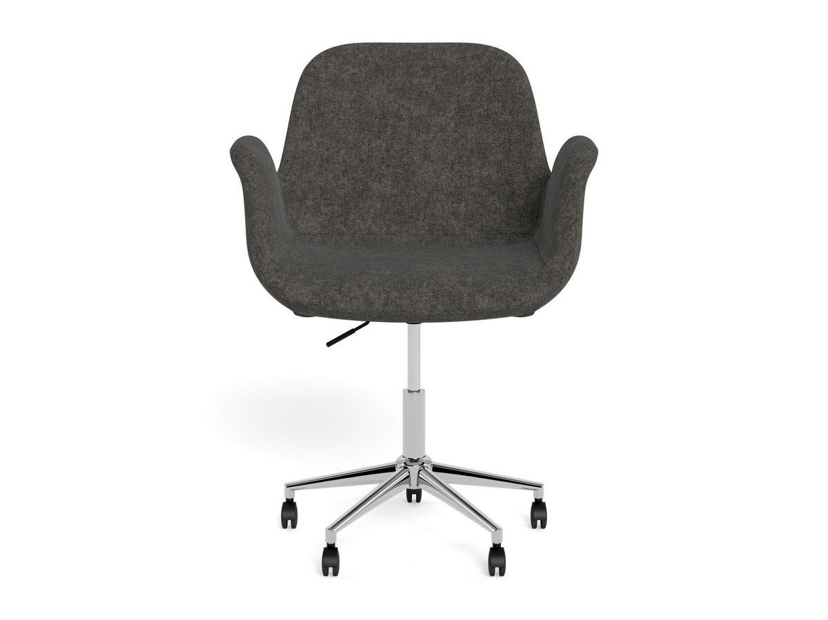 DREHSTUHL Flachgewebe Dunkelgrau  - Dunkelgrau/Grau, MODERN, Textil/Metall (58/88/57,5cm) - MID.YOU