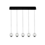 LED-HÄNGELEUCHTE 84/11/150 cm  - Klar, Design, Kunststoff/Metall (84/11/150cm) - Dieter Knoll
