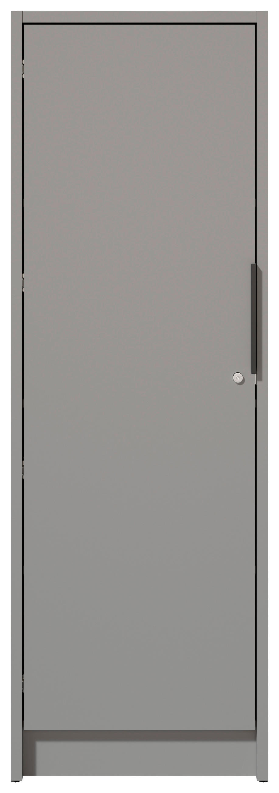 MEHRZWECKSCHRANK 50/150/68 cm  - Schwarz/Grau, Basics, Holzwerkstoff/Kunststoff (50/150/68cm) - MID.YOU