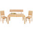 SITZBANK Kernbuche massiv Naturfarben - Buchefarben/Naturfarben, Design, Holz (180/83/53cm) - Carryhome