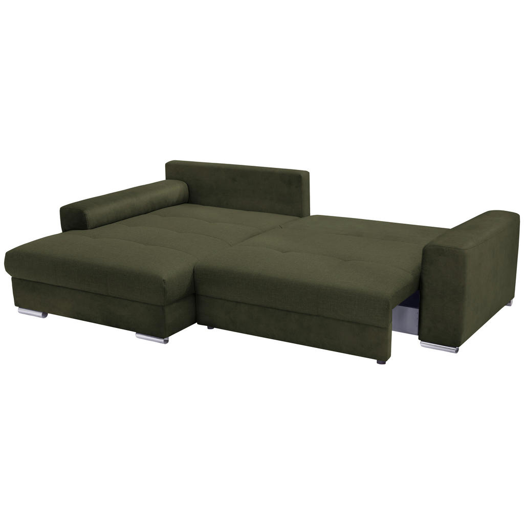 Thumbnail - Livetastic Ecksofa Larnaca, Olivgrün, Textil, 3-Sitzer, Füllung: Schaumstoff, Schaumstoffflocken,Schaumstoff, Schaumstof...