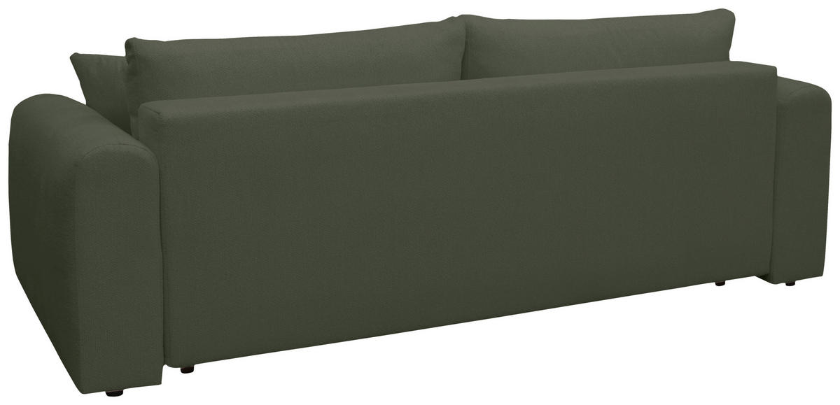 SCHLAFSOFA in Grün  - Schwarz/Grün, Design, Holz/Textil (245/90/117cm) - MID.YOU