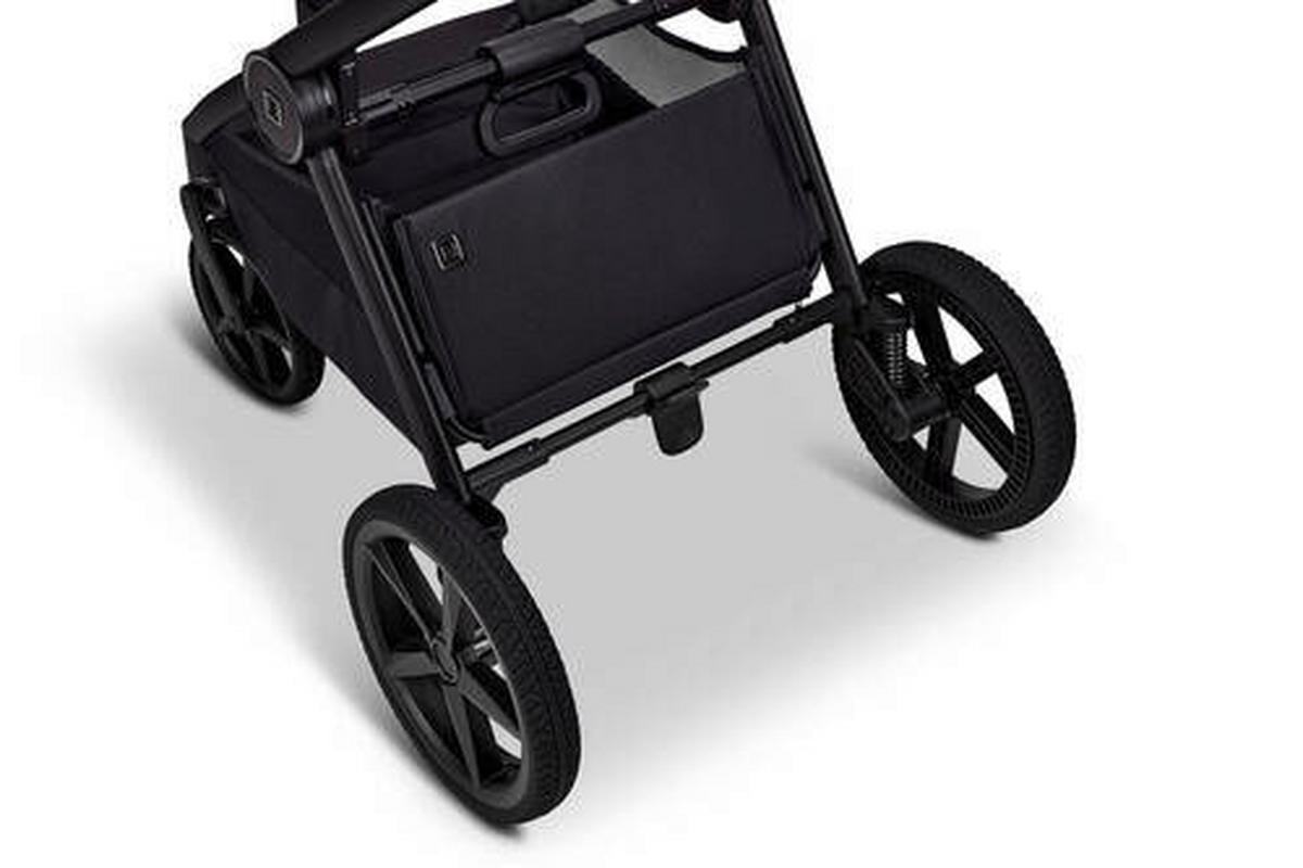 KOMBIKINDERWAGEN  Gio Fold ETPU  Tonka  - Schwarz/Mokka, Basics, Textil/Metall (120/58/92cm) - Moon Edition