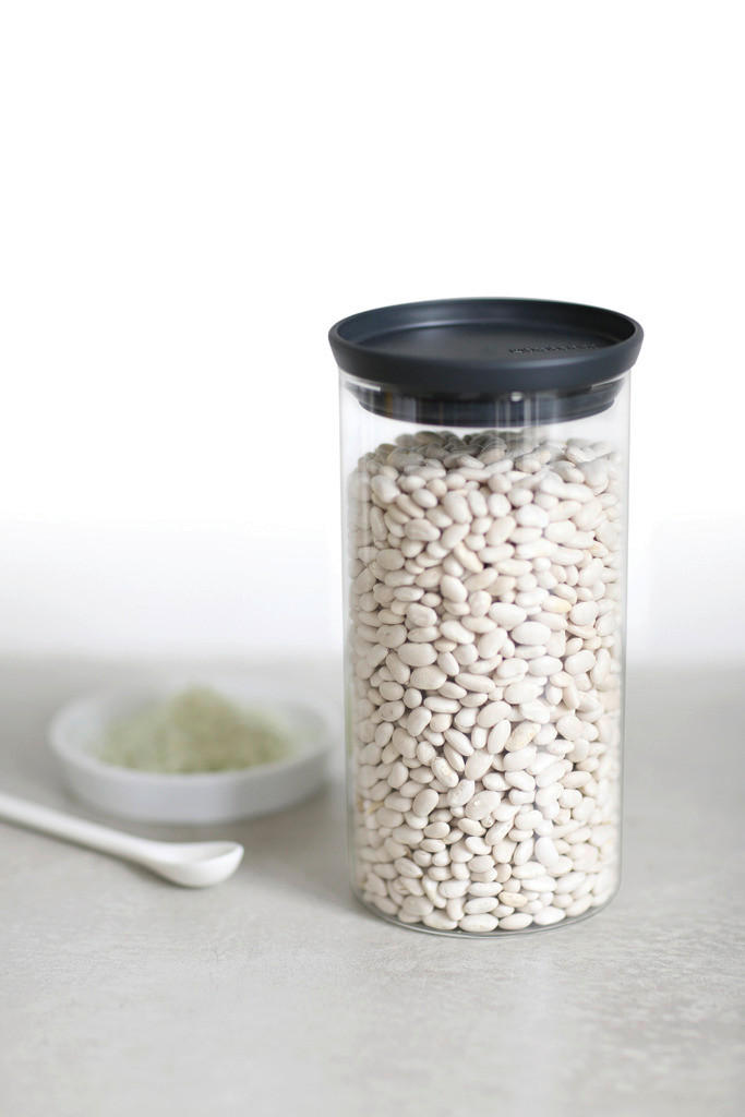 POSODA ZA SHRANJEVANJE   10.4/20.2/10.4 cm           - temno siva, Basics (10.4/20.2/10.4cm) - Brabantia