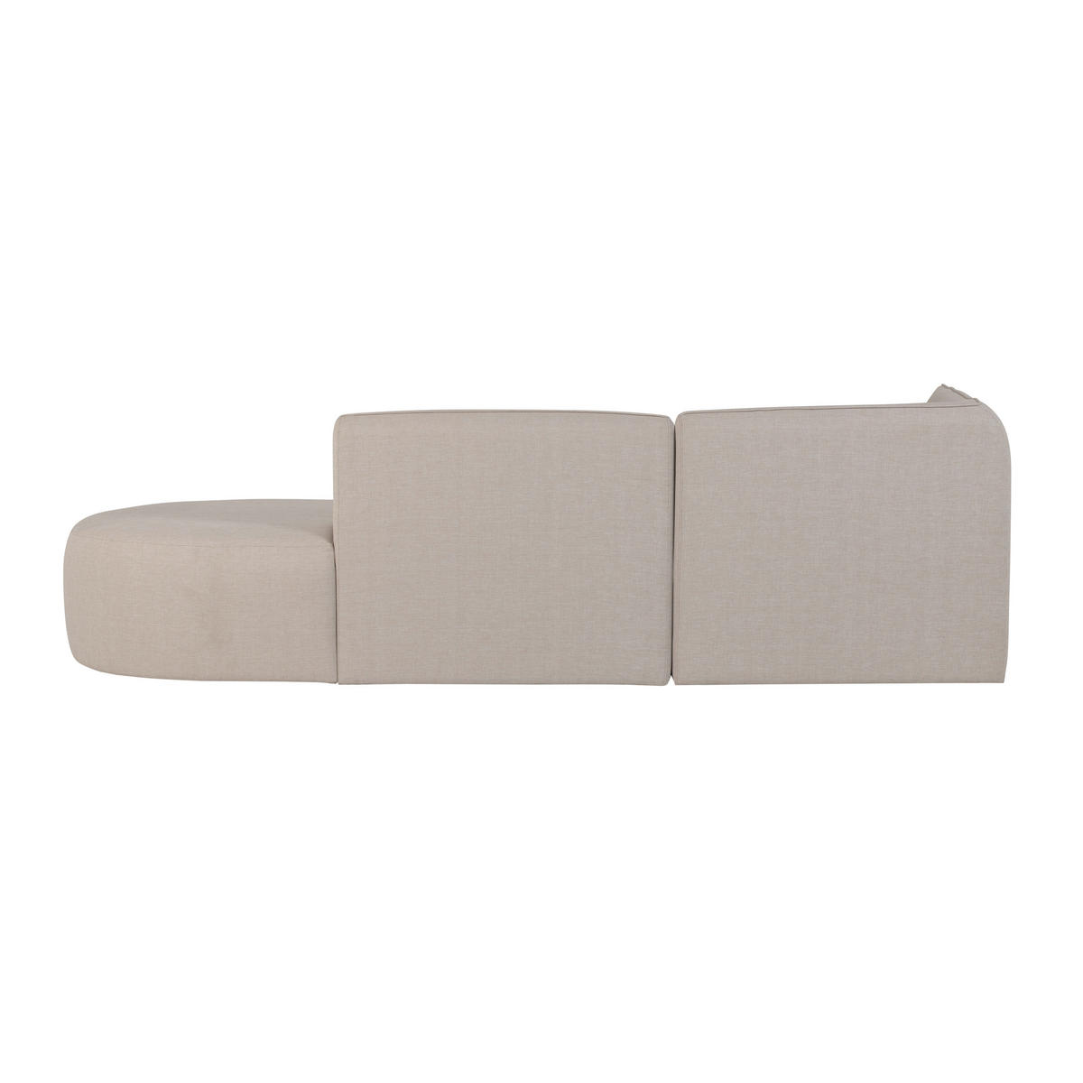 LOUNGEGARNITUR 168/258 cm Aluminium  - Naturfarben, MODERN, Textil/Metall (168/258cm) - Livetastic