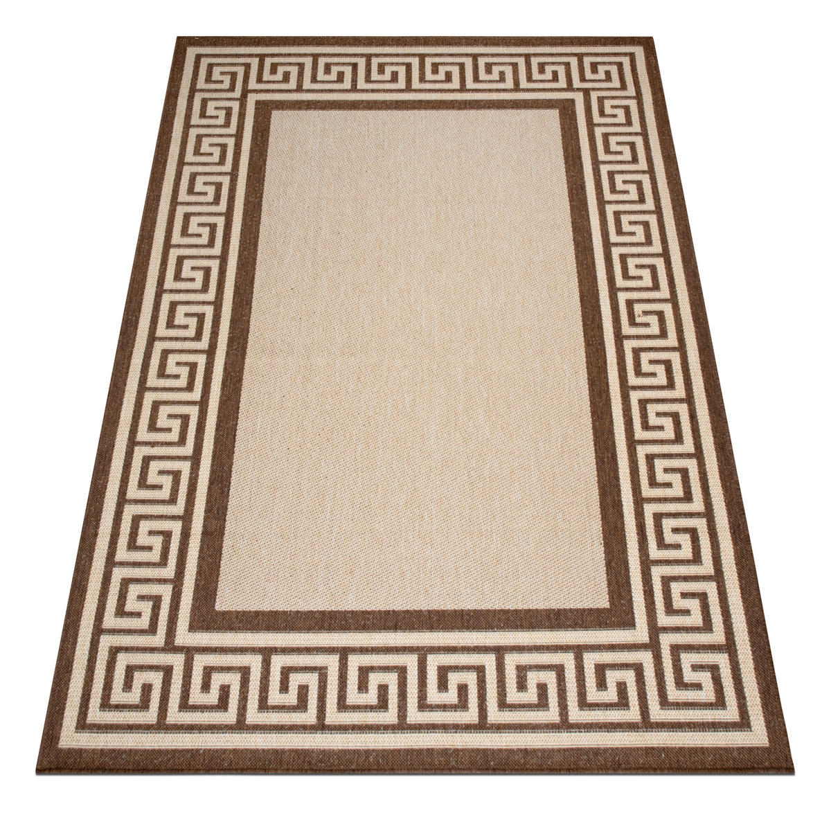 OUTDOORTEPPICH 200/290 cm Braun, Creme  - Creme/Braun, Design, Kunststoff (200/290cm) - Novel