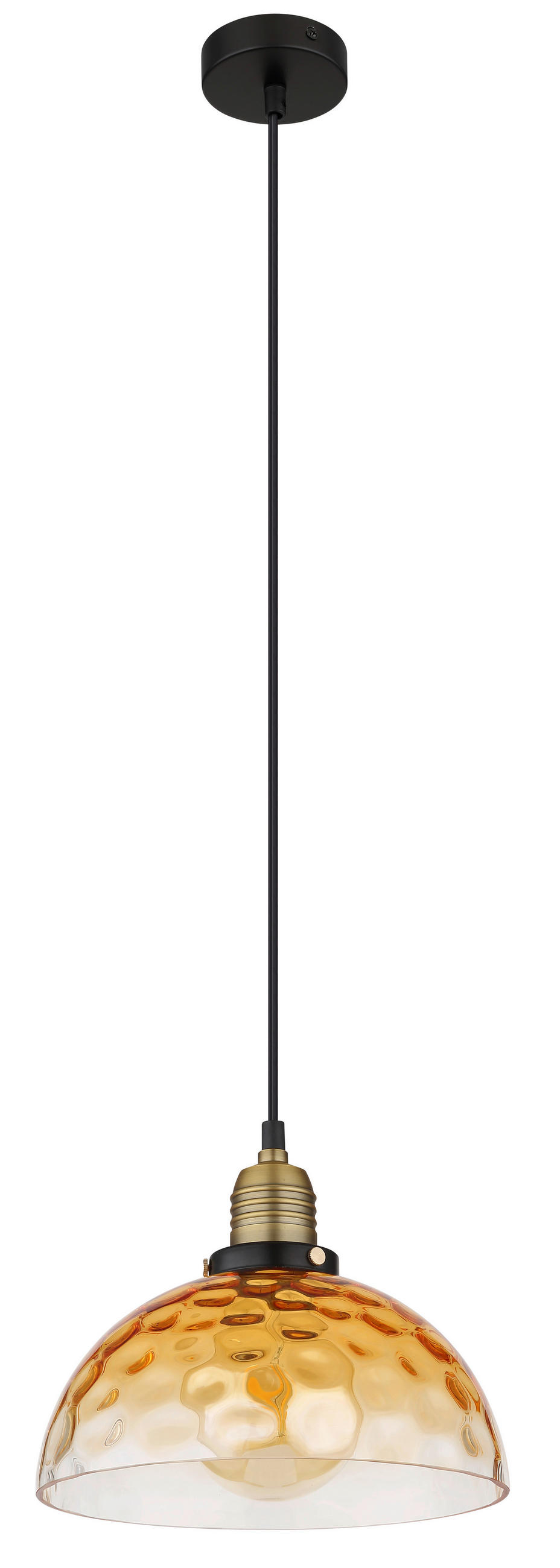 ZÁVĚSNÉ SVÍTIDLO, 25/120 cm  - černá/čiré, Basics, kov/sklo (25/120cm) - Globo