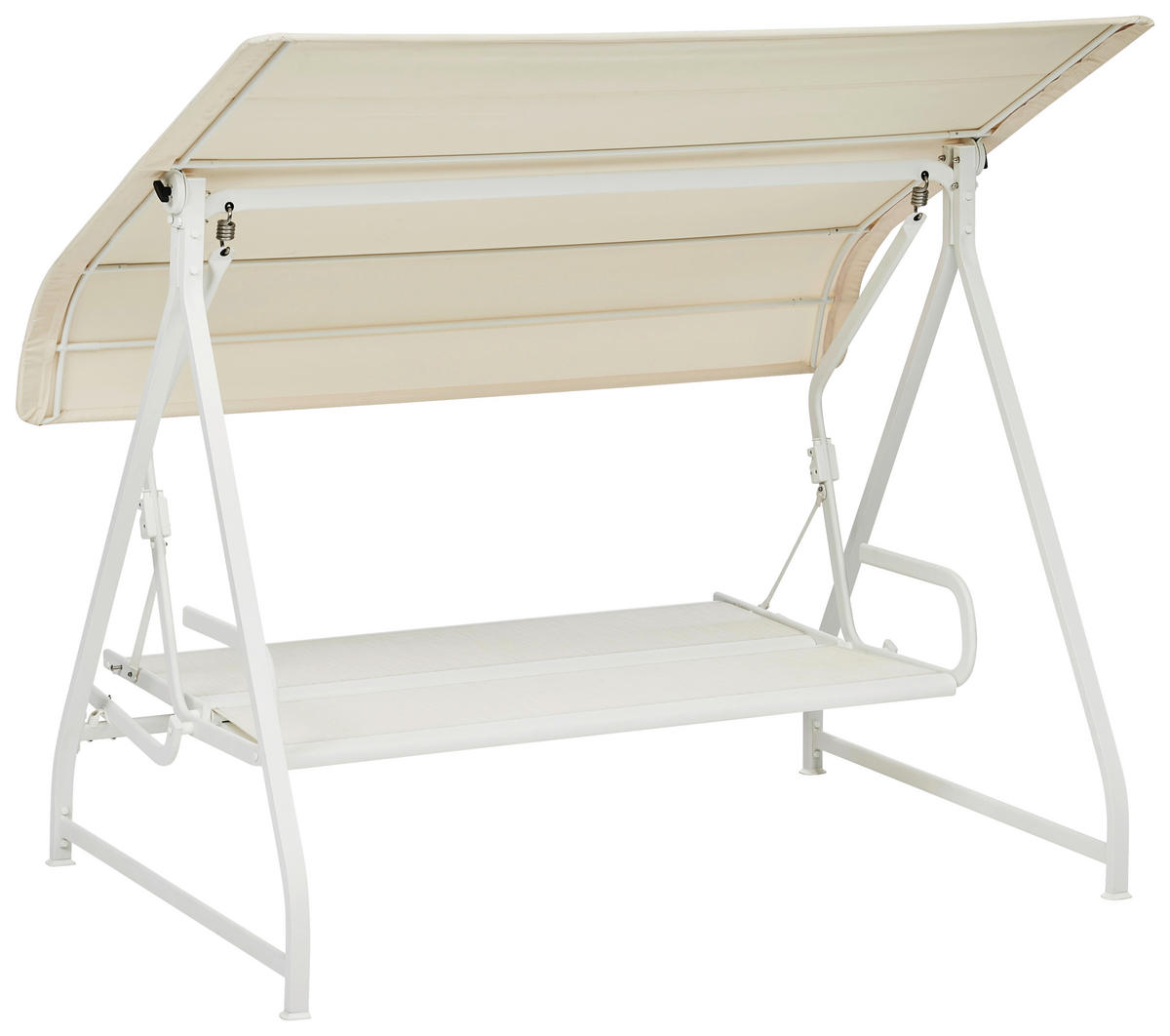 HOLLYWOODSCHAUKEL 169/189/228 cm Weiß, Beige  - Beige/Weiß, Basics, Textil/Metall (169/189/228cm) - Kettler