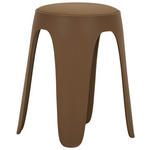 STAPELHOCKER Lederlook Braun  - Braun, Basics, Kunststoff/Textil (30/47/30cm) - Carryhome