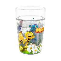 KINDERBECHER Glitzerbecher Die Biene Maja  - Multicolor, Basics, Kunststoff (7,5/11cm) - Haba