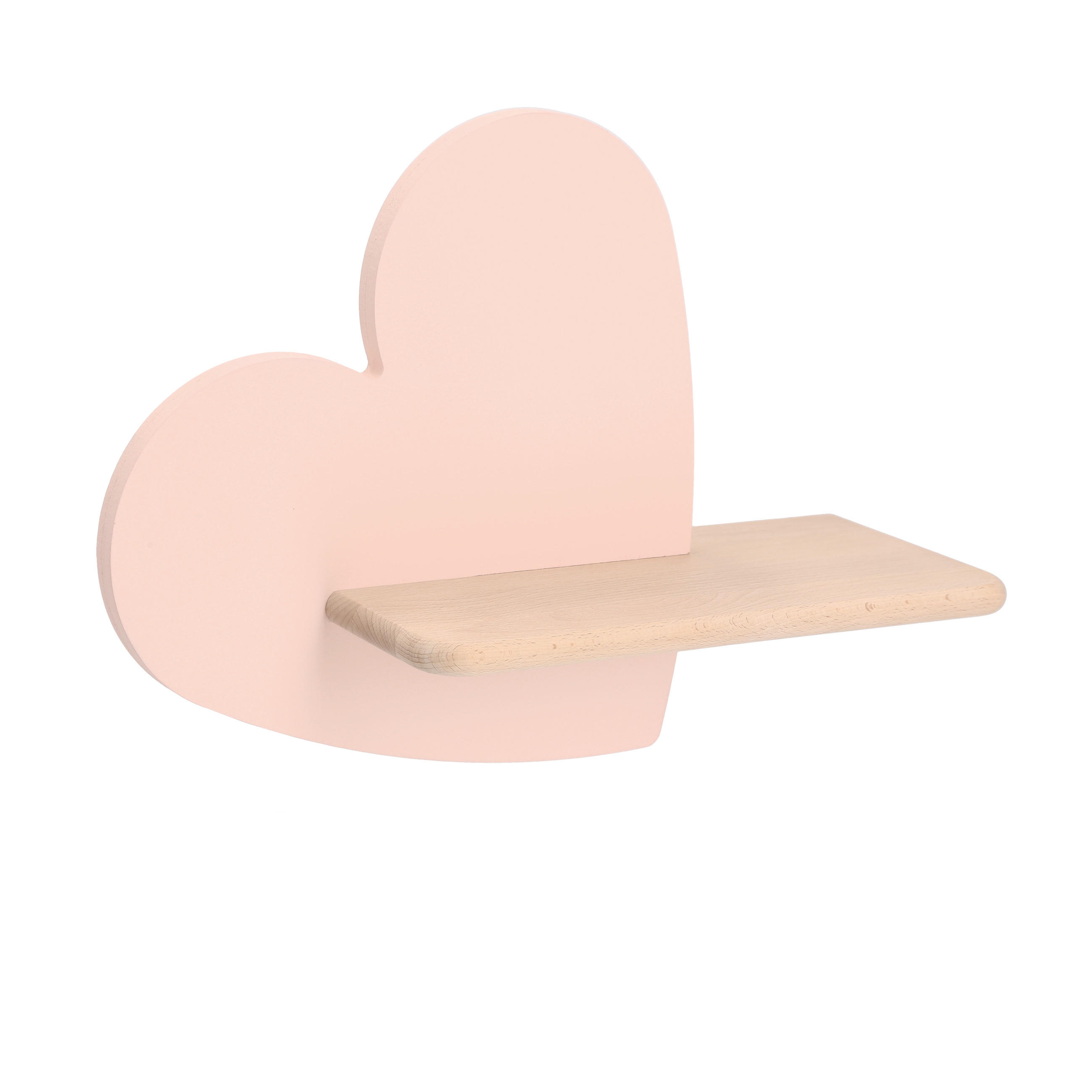 VÄGGLAMPA FÖR BARN Heart 36/12/26 cm   - pink, Klassisk, metall/trämaterial (36/12/26cm)