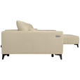 ECKSOFA  in Chenille Beige  279/222 cm  - Beige/Schwarz, KONVENTIONELL, Kunststoff/Textil (279/222cm) - Hom`in