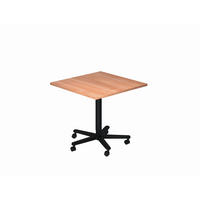 STEHTISCH 80/80/72-114 cm  - Nussbaumfarben/Schwarz, KONVENTIONELL, Holzwerkstoff/Metall (80/80/72-114cm) - Venda