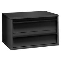 NACHTSCHRANK 50/31/34 cm  - Schwarz/Graphitfarben, KONVENTIONELL, Holzwerkstoff/Metall (50/31/34cm) - Chameo