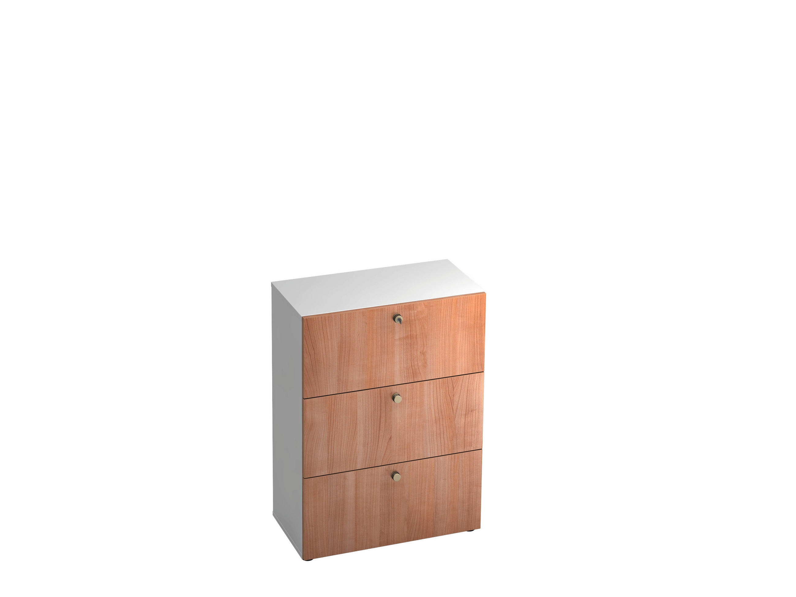 HÄNGEREGISTERELEMENT Weiß, Nussbaumfarben  - Nussbaumfarben/Alufarben, KONVENTIONELL, Holzwerkstoff/Kunststoff (80/110/42cm) - Venda