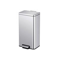 ODPADKOVÝ KOŠ  30 l - antracitová/barvy nerez oceli, Basics, kov/plast (30,2/33,3/61,7cm) - Fackelmann