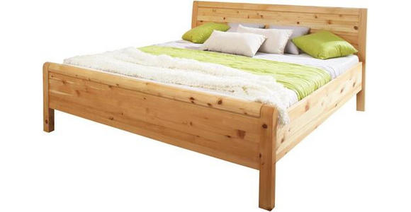 BETT 160/200 cm  in Zirbelkieferfarben  - Zirbelkieferfarben, Natur, Holz (160/200cm) - Linea Natura