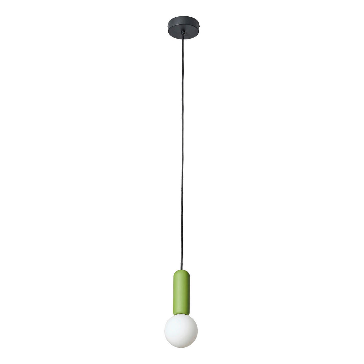 HÄNGELEUCHTE 10/120 cm  - Hellgrün, Basics, Stein (10/120cm) - Osram