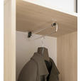 GARDEROBE 5-teilig  in 114/197/40 cm  - Kaschmir/Eichefarben, Design, Glas/Holzwerkstoff (114/197/40cm) - Xora