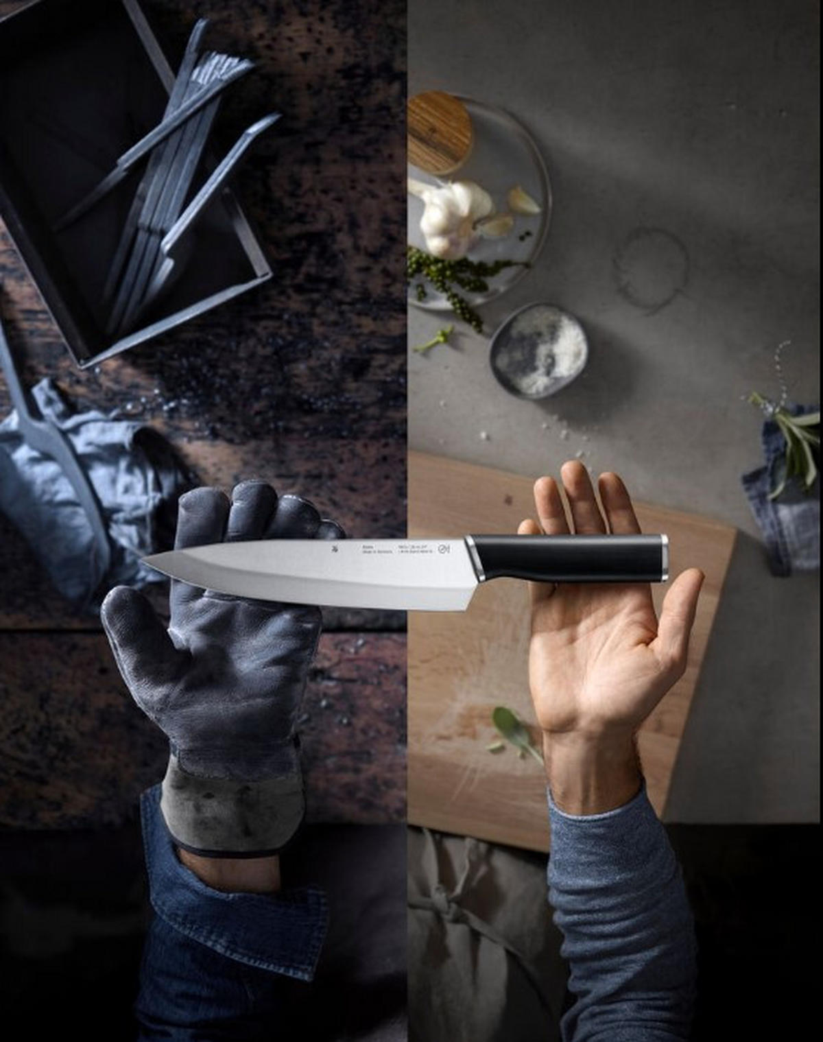 KOCKKNIV Kineo rostfritt stål  - silver/svart, Basics, metall/plast - WMF