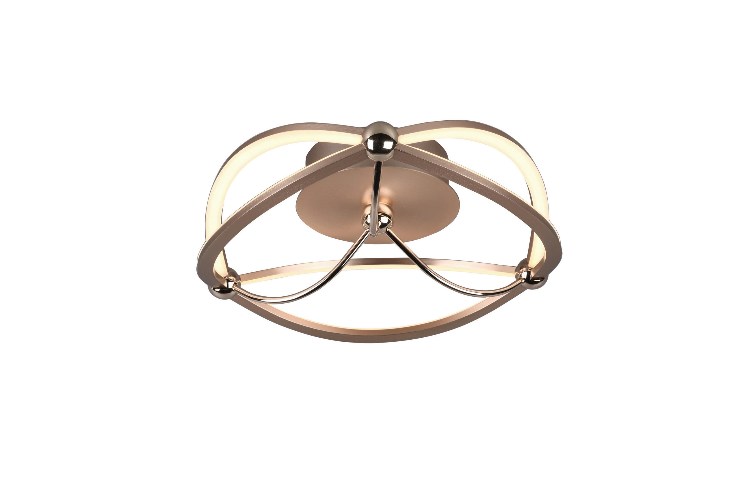 LED-DECKENLEUCHTE 41/14 cm   - Messingfarben, Design, Metall (41/14cm)