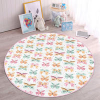 KINDERTEPPICH 120/120 cm Multicolor rund  - Multicolor, Basics, Textil (120/120cm)
