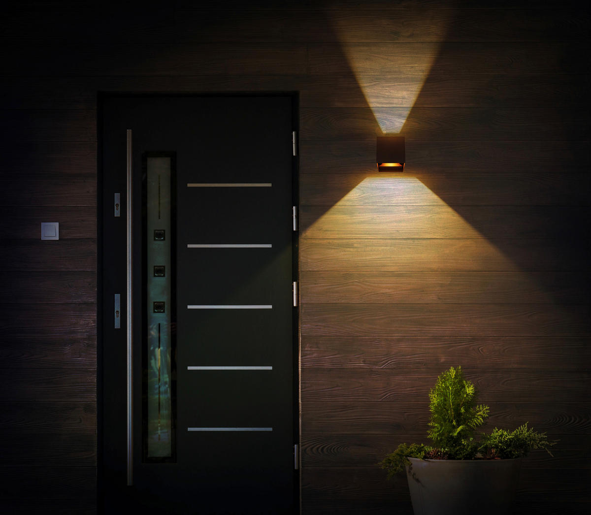 LED-WANDLEUCHTE   - Design (10/10/10cm) - Globo
