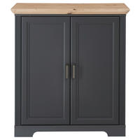 KOMMODE  in 93/102/41 cm  - Schwarz/Graphitfarben, Design, Holzwerkstoff/Metall (93/102/41cm) - Landscape